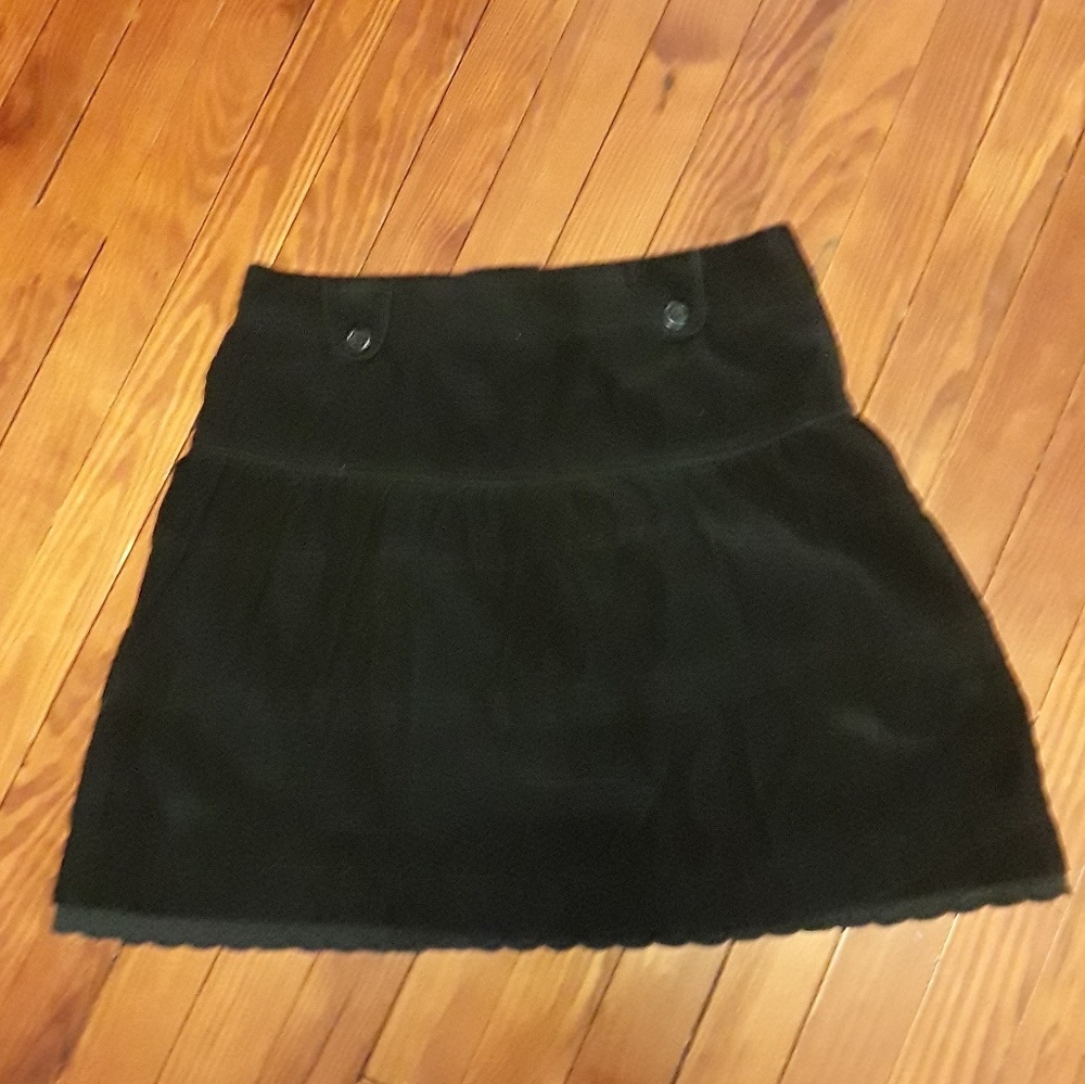 H&M Black Corduroy Skirt